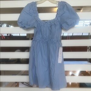 NWT Lumiere Baby doll Light Blue Casual Dress